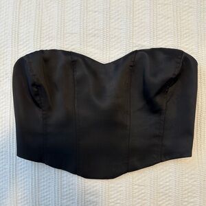 ONLY Cropped Corset Top | Black